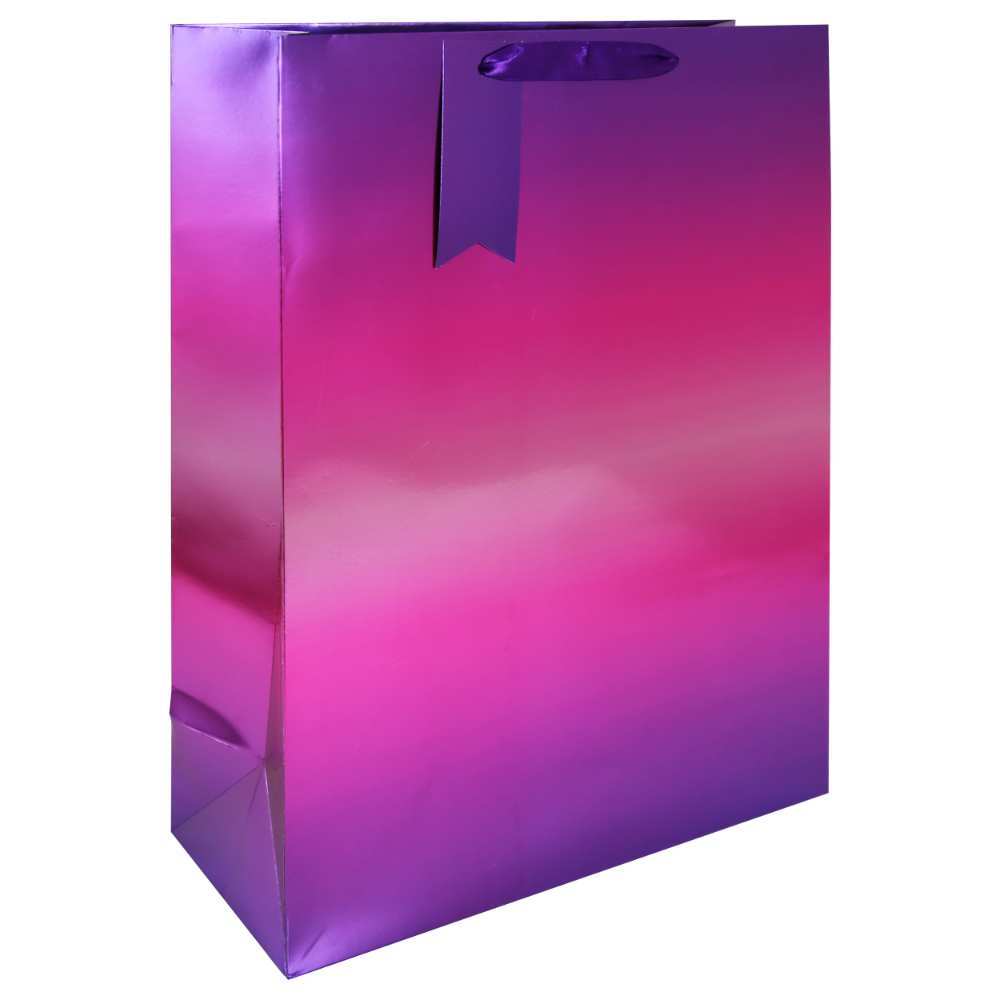 Pink metallic large gift bag