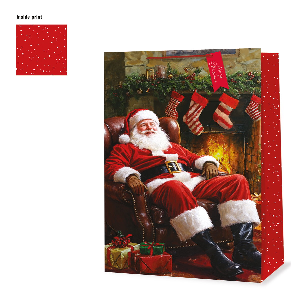 Gift Bag XMAS Traditional Santa