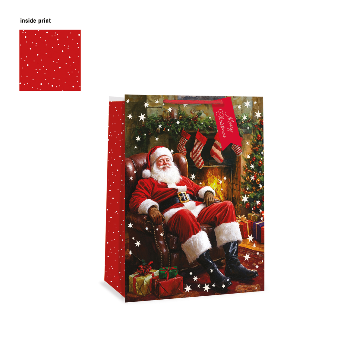 Gift Bag XMAS Traditional Santa