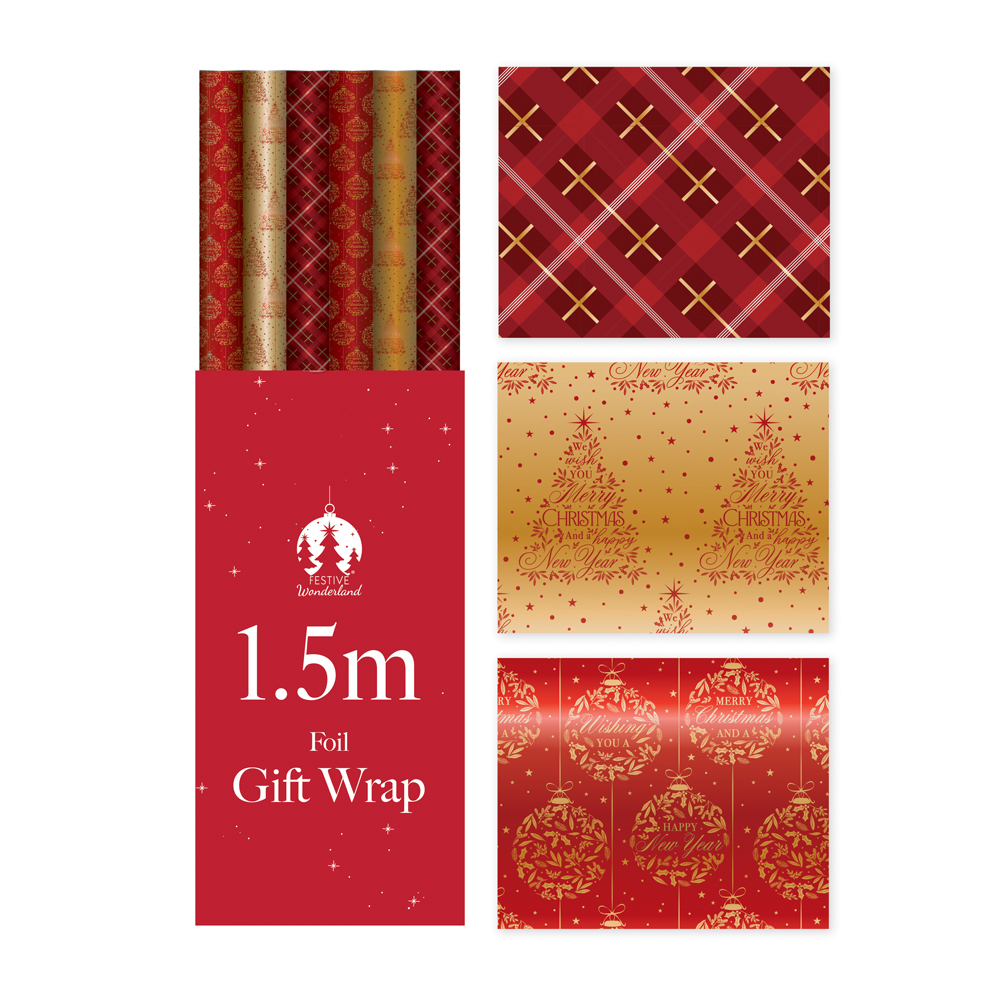 Foil Wrap XMAS 1.5m x 70cm