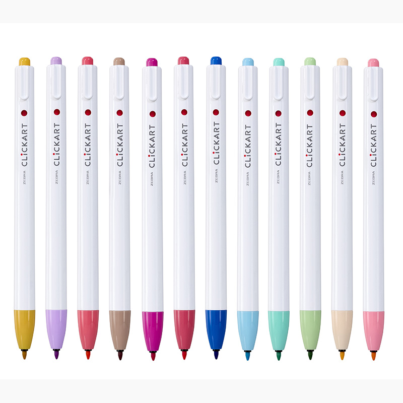ZEBRA CLICKART Marker Asst Pack of 12
