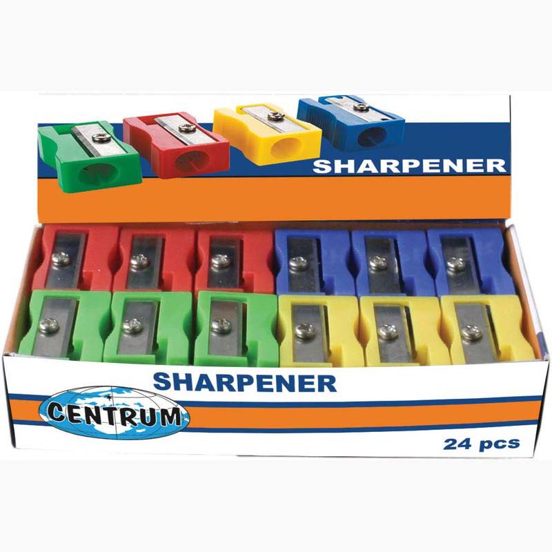 Plastic Sharpener Assorted Colours