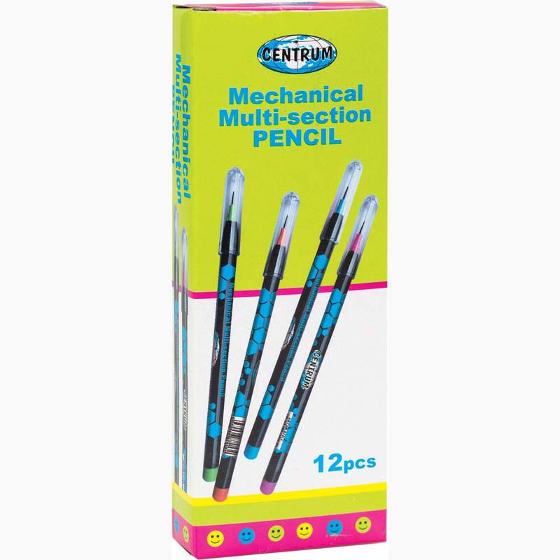 HB Mechanical Pencil with Multi Lead Sections, Assorted Colours