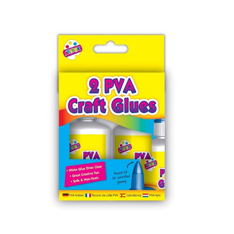 Art Box PVA Glue Bottles 40ml, Pack of 2