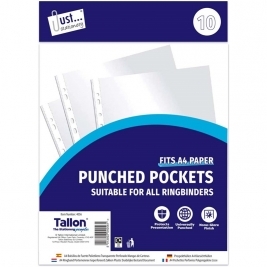 JS Punched Pockets Pack of 10