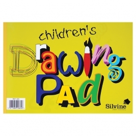 Silvine A4 Childrens Value Drawing Pad, 40 Pages