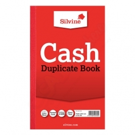 Silvine Duplicate Cash Book with Carbon 210mm x 127mm, 1-100
