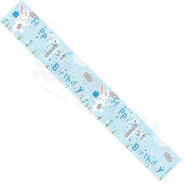Kaleidoscope Male 1st  Birthday Foil  Banner