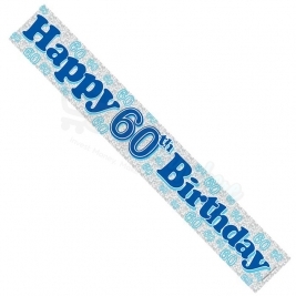 Kaleidoscope Male 30th Birthday Foil  BannerKaleidoscope Male 60th Birthday Foil  Banner