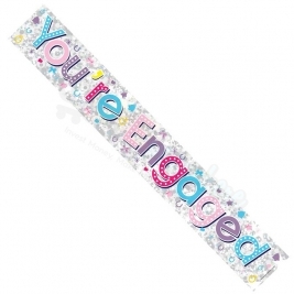 Kaleidoscope You're Engaged Foil  Banner