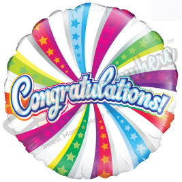 Congratulations 18" | 46cm Helium Foil Balloon
