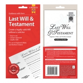 Law Pack Will Forms, England & Wales