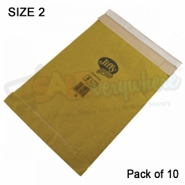 Jiffy Green Fibre Padded Size 2, Pack of 10