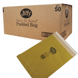 Jiffy Green Fibre Padded Size 8, Box of 50