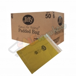 Jiffy Green Fibre Padded Size 6, Box of 50