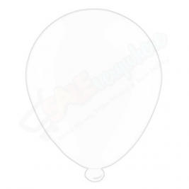 Kaleidoscope Latex Balloons White 10" For Air or Helium Pack of 8