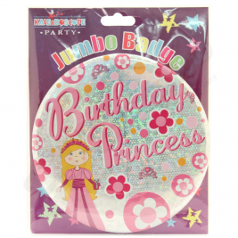 Kaleidoscope Princess Party Large Badge 15cm