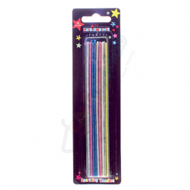 Kaleidoscope Sparkling Candles Asst Colour pack of 16