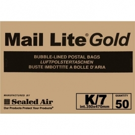 Mail Lite Gold K/7 Bubble Envelopes Box of 50