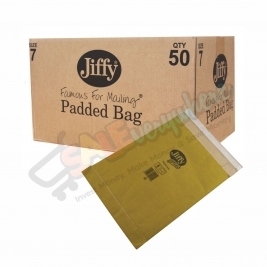 Jiffy Green Fibre Padded Size 7, Box of 50