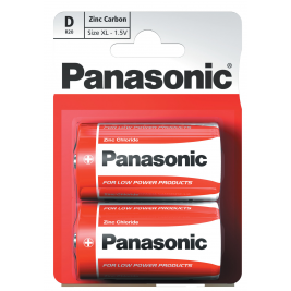 Panasonic Battery D, Pack of 2 Carded