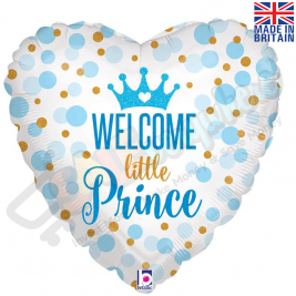 Welcome Little Prince Holographic 18" | 46cm Helium Foil Balloon