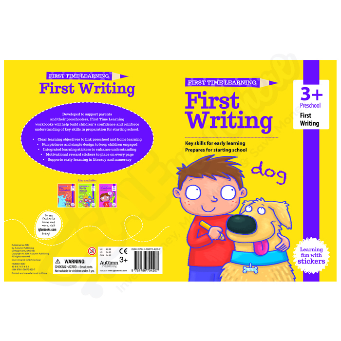 3+ FTL Pre School First Writing with Stickers