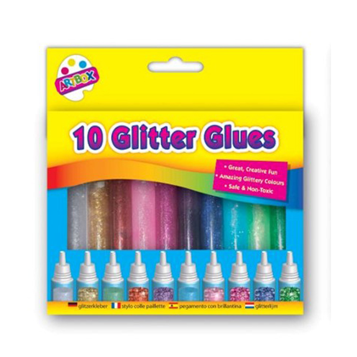 Artbox Glitter Glue Pack of 10 Carded