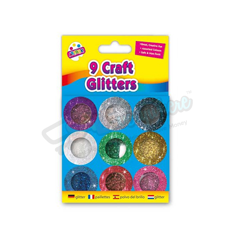 Artbox Craft Glitter Pack of 9