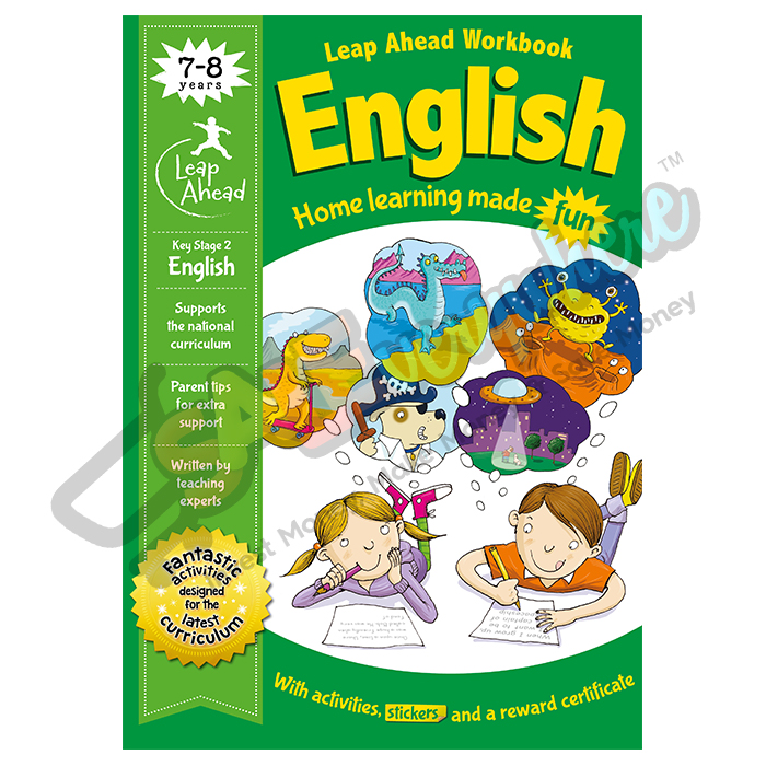 7-8 LA Workbook English with Stickers Key Stage 2