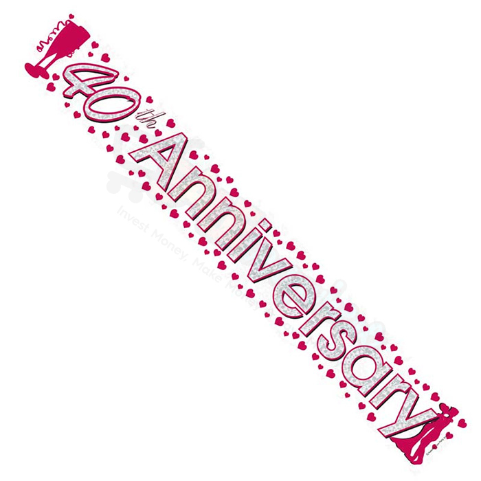 Kaleidoscope 40th Anniversary Foil Banner