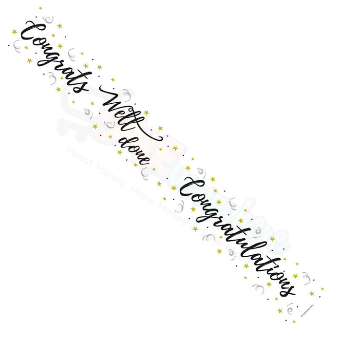 Kaleidoscope Congratulations Foil Banner