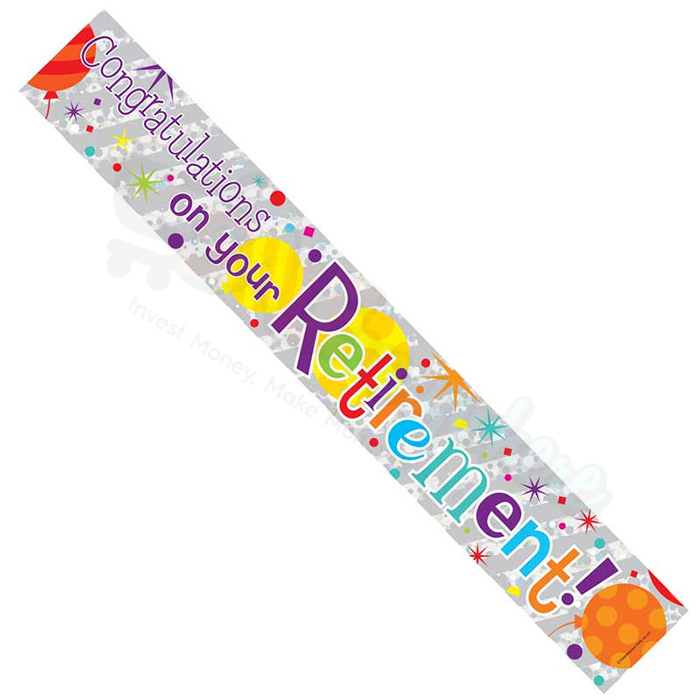 Kaleidoscope Retirement Foil Banner