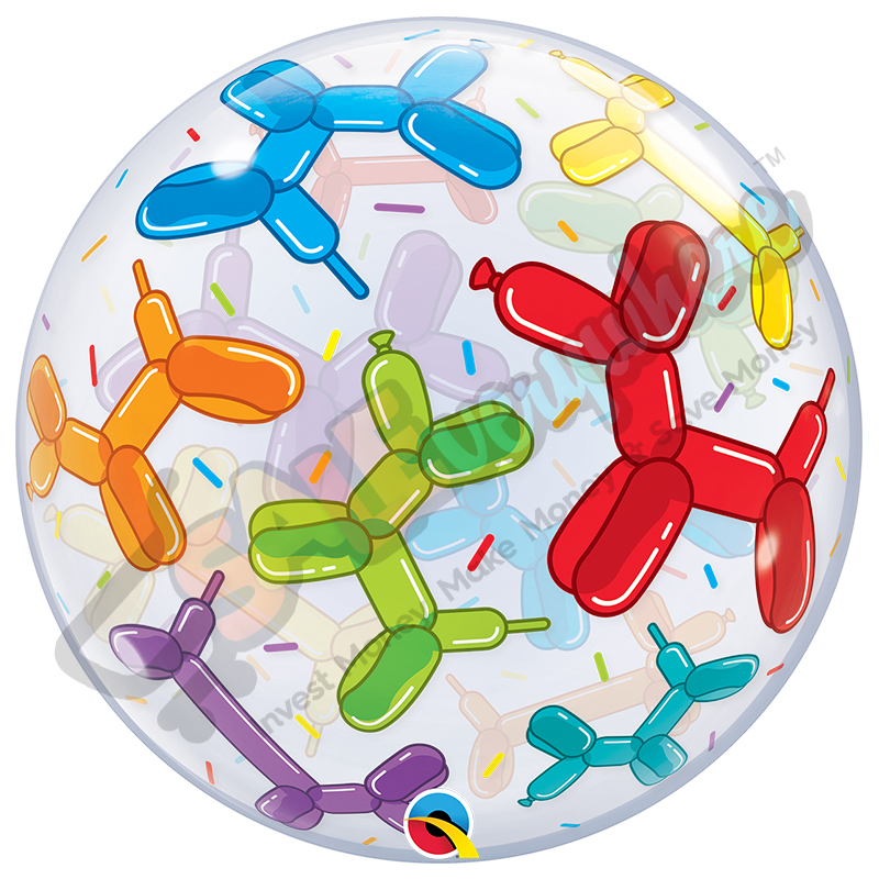 Balloon Dogs Design 22" | 56cm Helium Plastic Stretchy Balloon