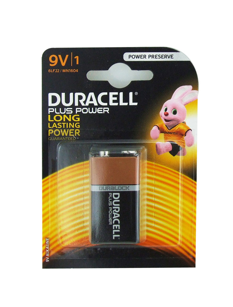 Duracell Plus Power Battery 9V, Pack of 1 Carded
