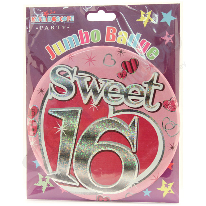 Kaleidoscope Age 16 Female Large Badge 15cm