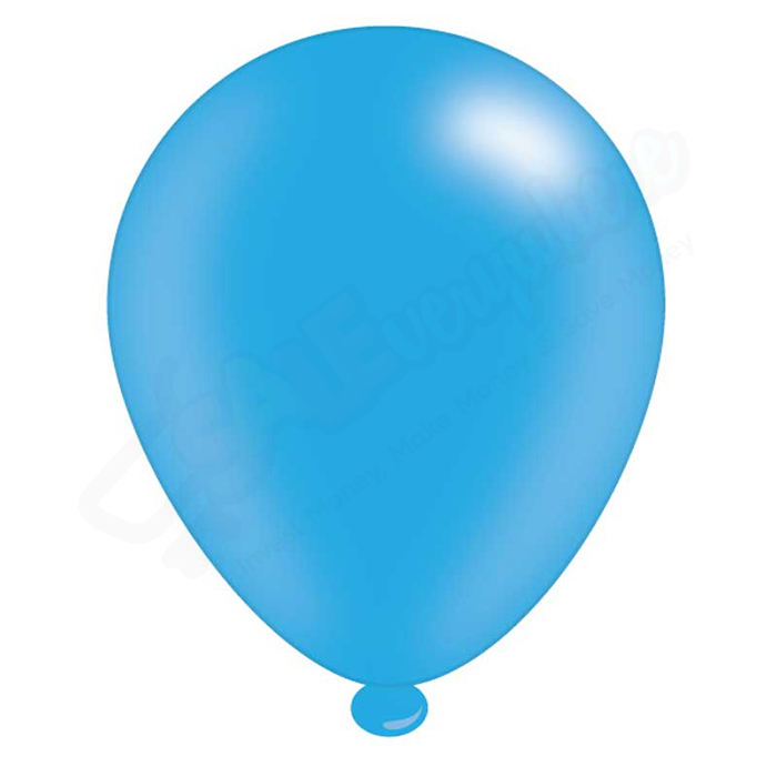 Kaleidoscope Latex Balloons Light Blue 10" For Air or Helium Pack of 8