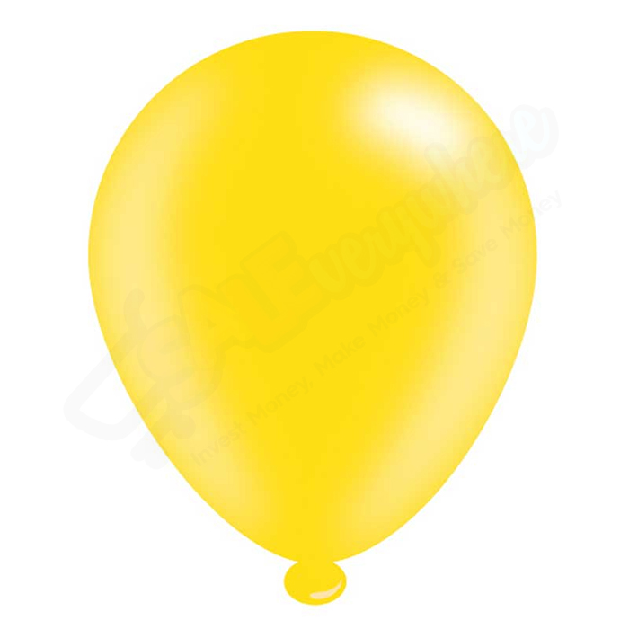 Kaleidoscope Latex Balloons Yellow 10" For Air or Helium Pack of 8