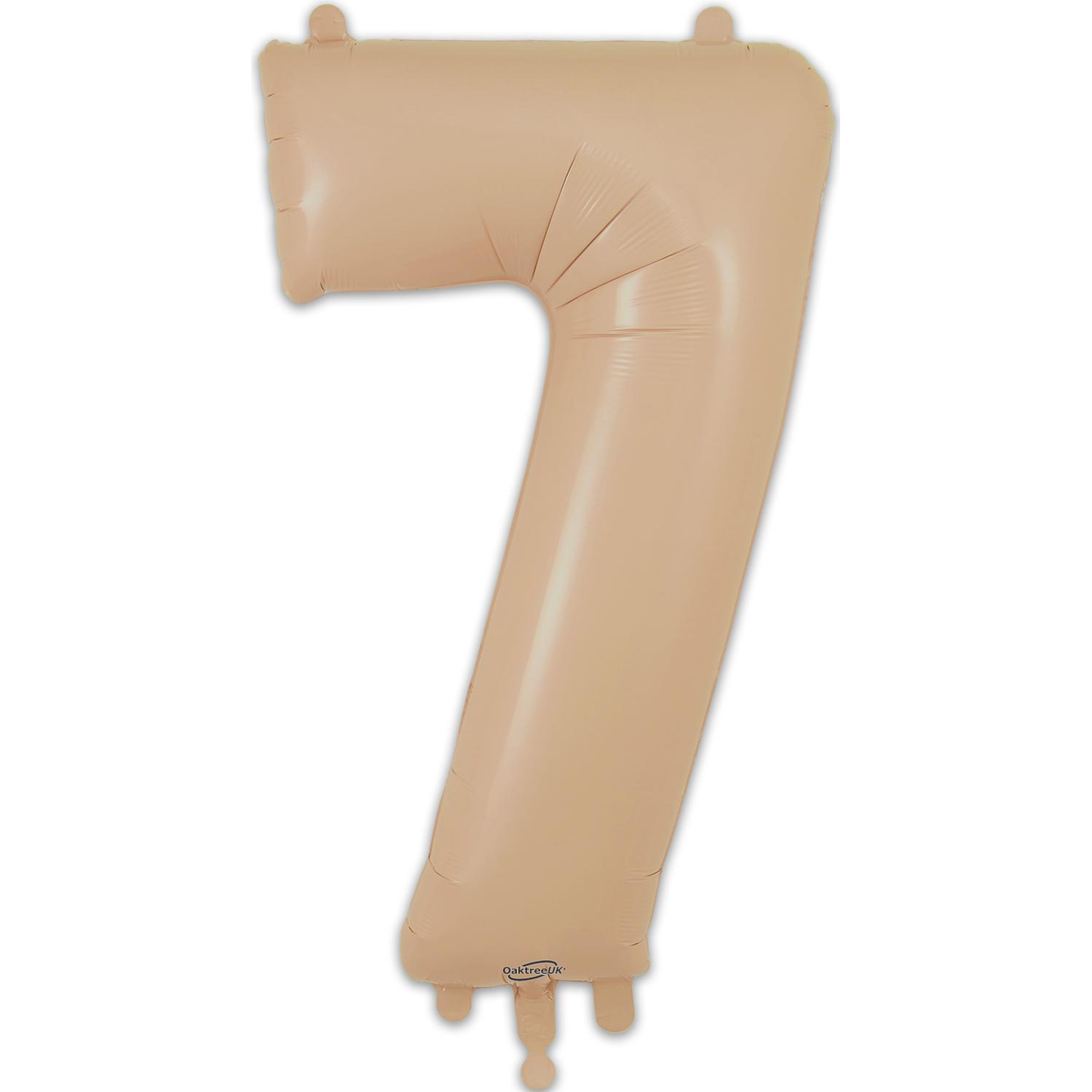 Oaktree UK Number 7, Rainbow Foil Balloon 34" | 87cm, Hanging